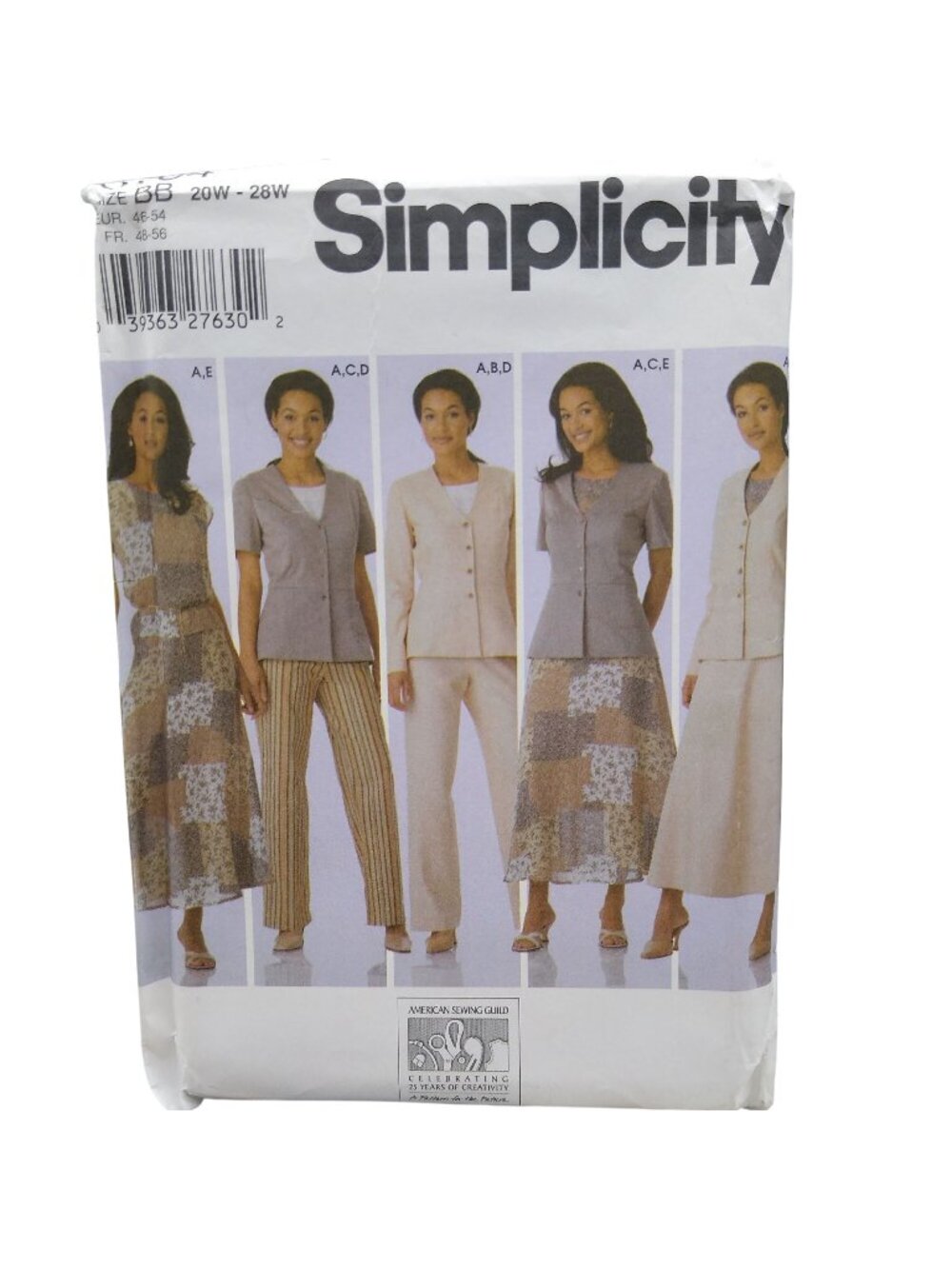 UNCUT Vintage Sewing PATTERN Simplicity 5104, Misses 2004 Womens